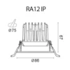 נוק RA12 IP - תאורת לד שקועה – תמונה 2